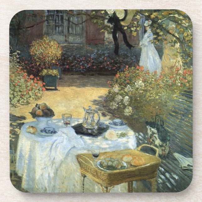 Mittagessen von Claude Monet, Vintager Impressioni Getränkeuntersetzer (Vorderseite)