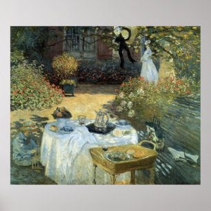 Mittagessen von Claude Monet, Vintager Impressioni Poster