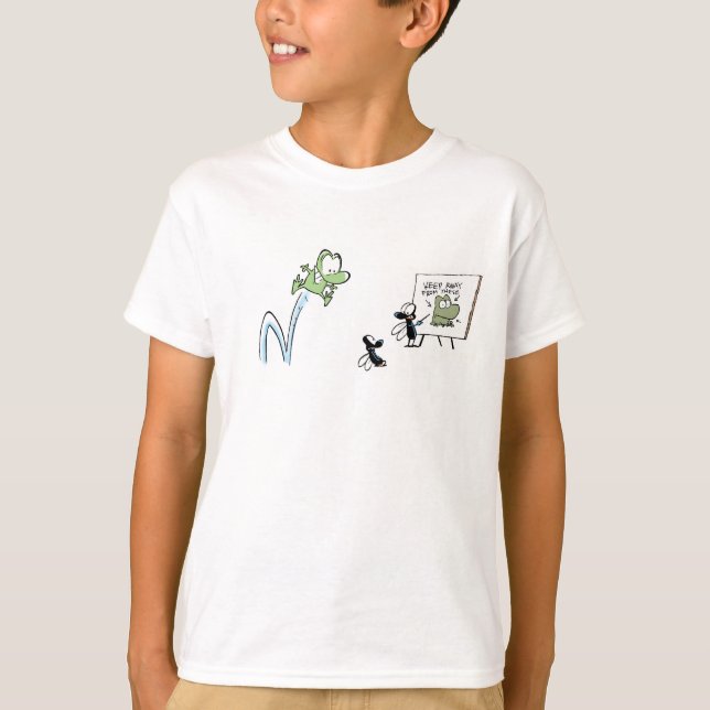 Mittagessen-Zeit! Mort der Frosch T-Shirt (Vorderseite)