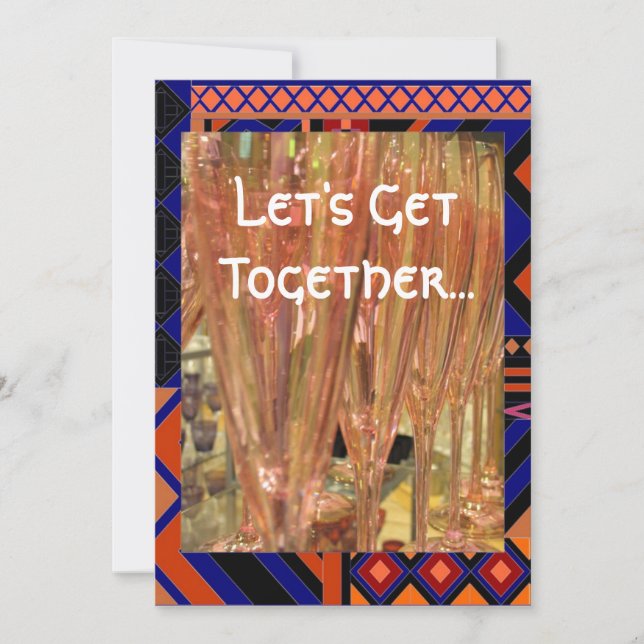 Mittagessen zusammen Einladung (Vorderseite)