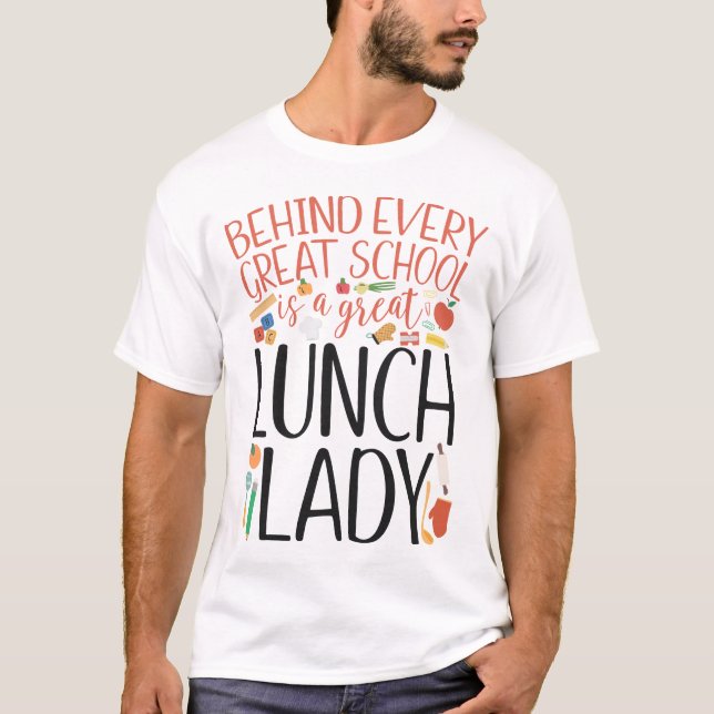 Mittags Crew Lady Cafeteria T-Shirt (Vorderseite)