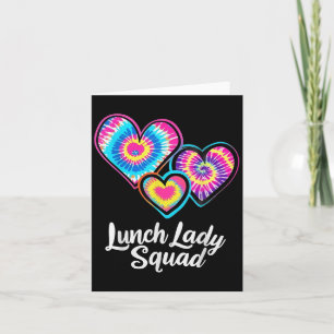 Mittags Gefärbte Krawatte Lady Squad Cafeteria Per Karte