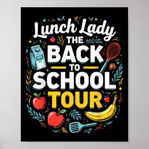 Mittags Lady Back to School 2025 Tour Food Spaß Ca Poster