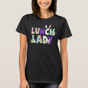 Mittags Lady Funny Schönes Osterfest Bunny Egg T-Shirt