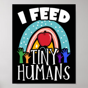 Mittags Lady Fütterte ich Tiny Humans Lunch Lady Poster