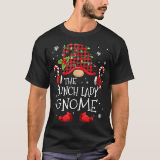 Mittags Lady Gnome Buffalo Kariert Matching Family T-Shirt