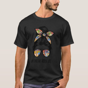 Mittags Lady Life Hair Frau Bun Mittagessen Lady M T-Shirt