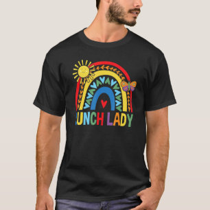Mittags Lady Regenbogen mit Schmetterling Niedlich T-Shirt