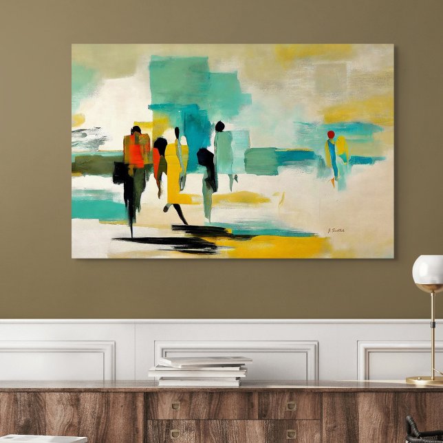 Mittagsfrische – Abstrakte Figuren Poster (Noontide Vibrance – Abstract Figures)