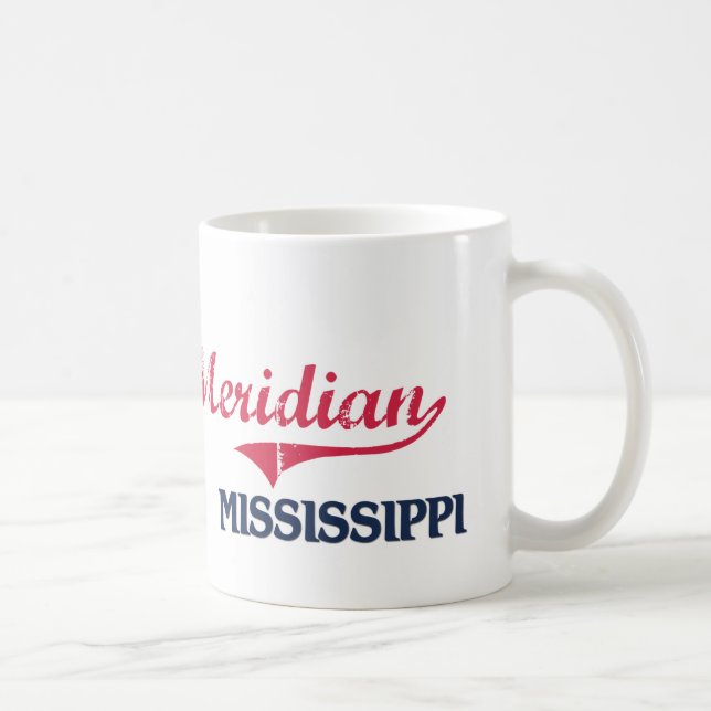 Mittagsmississippi-Stadt-Klassiker Tasse (Rechts)