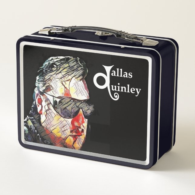 Mittagspause Metall Brotdose (Rückseite)