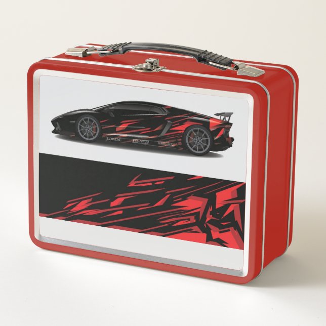 Mittagspause Metall Brotdose (Vorderseite)