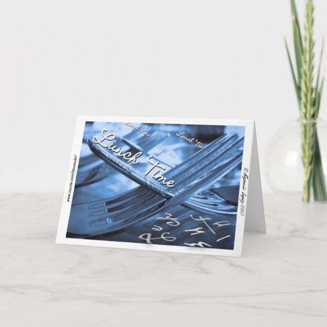 Mittagszeit Karte (Vorderseite)