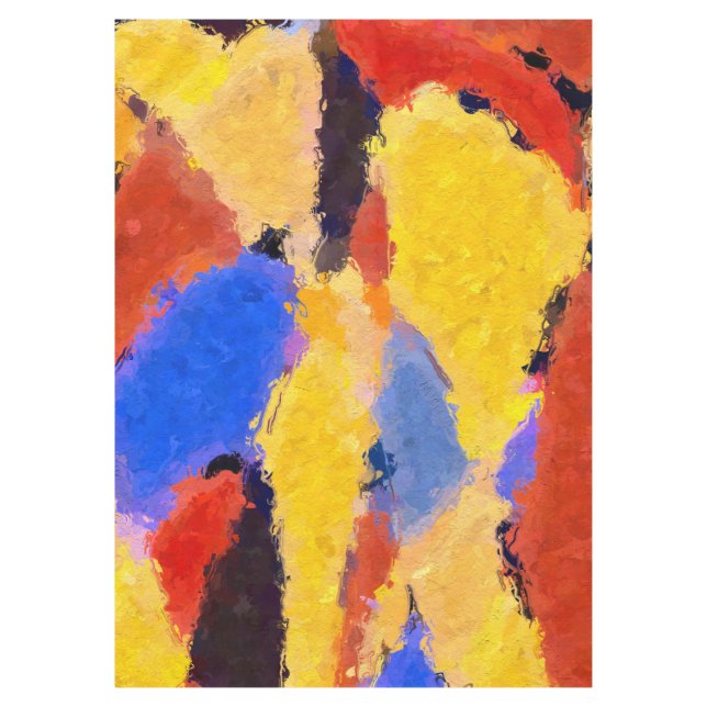 Mitte Abstrakt Tischdecke (Vorderseite)