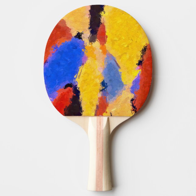 Mitte Abstrakt Tischtennis Schläger (Vorderseite)