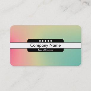 Mitte Band 5 Spots - Gradient Y,M,B,R, dunkles Bus Visitenkarte