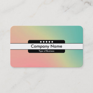 Mitte Band 5 Spots - Gradient Y,M,B,R, dunkles Bus Visitenkarte