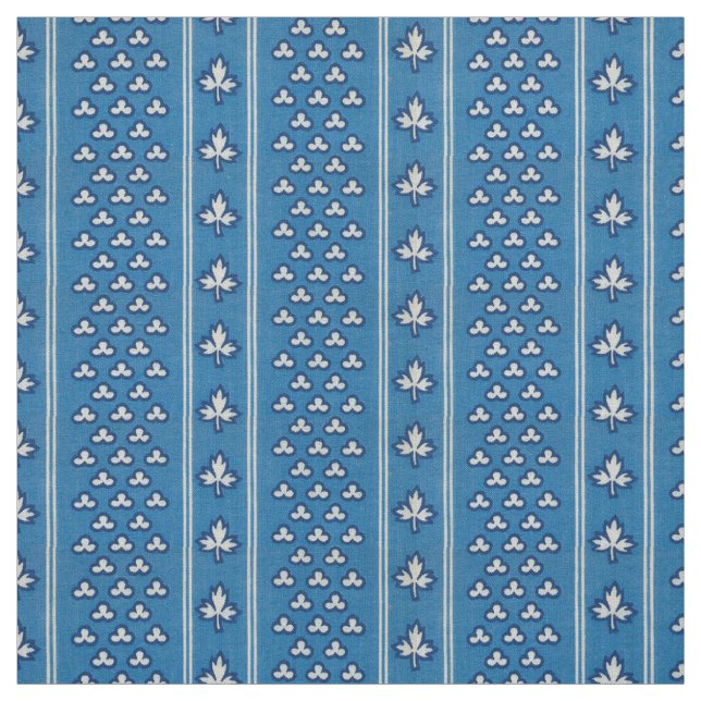 Mitte der 1800er Jahre, Blauer Streifen Stoff (Muster)