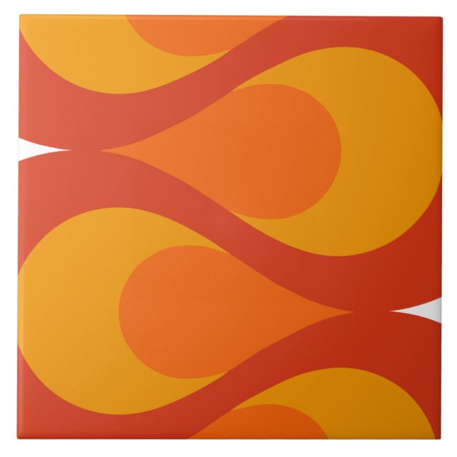 Mitte des Jahrhunderts bewegt Fliese wellenartig (Vorderseite)