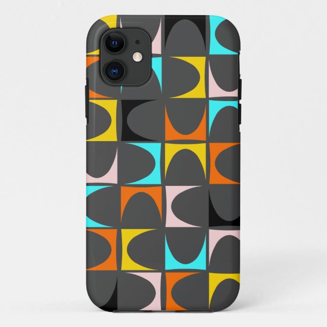 Mitte des Jahrhunderts Brasilia Fall Mate iPhone F Case-Mate iPhone Hülle (Rückseite)