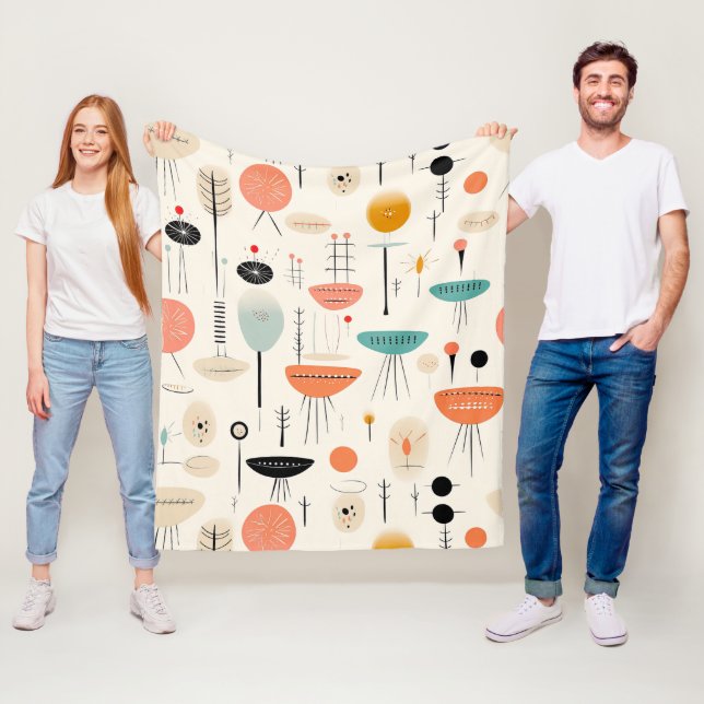 Mitte des Jahrhunderts Fleecedecke (Beispiel)