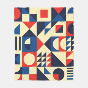 Mitte des Jahrhunderts Geometrisch: Funky Retro-Mu Fleecedecke