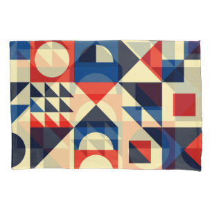 Mitte des Jahrhunderts Geometrisch: Funky Retro-Mu Kissenbezug