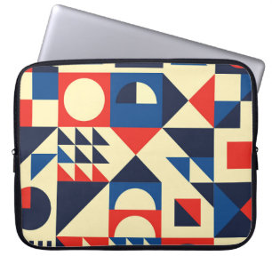 Mitte des Jahrhunderts geometrisch: Funky Retro-Mu Laptopschutzhülle