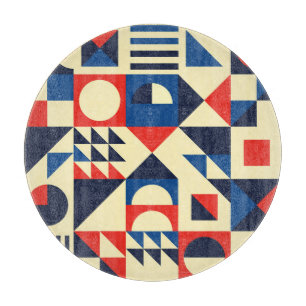 Mitte des Jahrhunderts Geometrisch: Funky Retro-Mu Schneidebrett