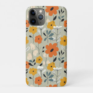 Mitte des Jahrhunderts inspiriertes Blumenmuster Case-Mate iPhone Hülle