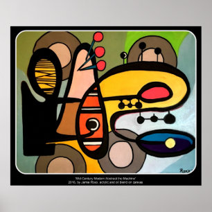 "Mitte des Jahrhunderts modern abstrakt die Poster