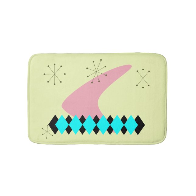 Mitte des Jahrhunderts modern Badematte (Vorderseite)