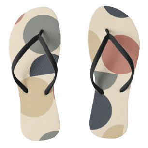 Mitte des Jahrhunderts modern Holzkohle Lachs Flip Flops