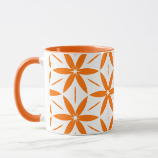 Mitte des Jahrhunderts modern Orange geometrisch f Tasse