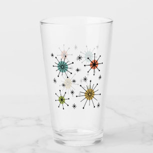 Mitte des Jahrhunderts Moderne Atomare Sternenexpl Glas