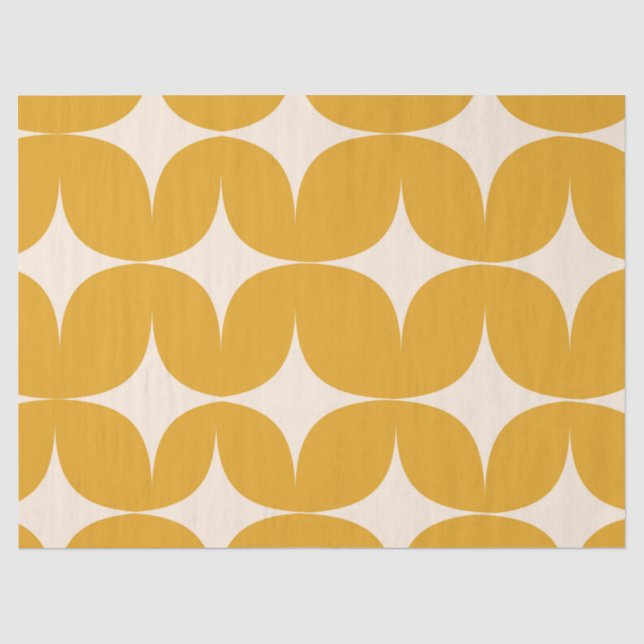 Mitte des Jahrhunderts moderne beige Sternenexplos Seidenpapier (Vorderseite)