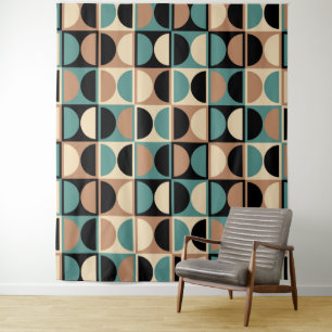 Mitte des Jahrhunderts moderne geometrische abstra Wandteppich