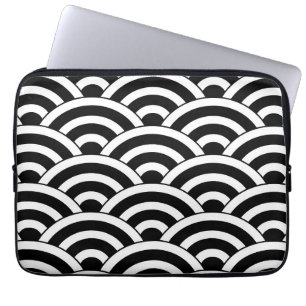 Mitte-des-Jahrhunderts moderne geometrische Bogenm Laptopschutzhülle