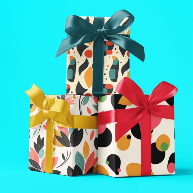 Mitte des Jahrhunderts Moderne  Geschenkpapier Set (Von Creator hochgeladen)