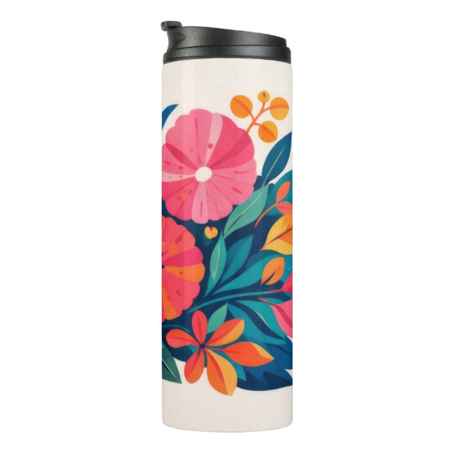 Mitte des Jahrhunderts moderne hawaii Boho-Kunst Thermosbecher (Nach rechts gedreht)