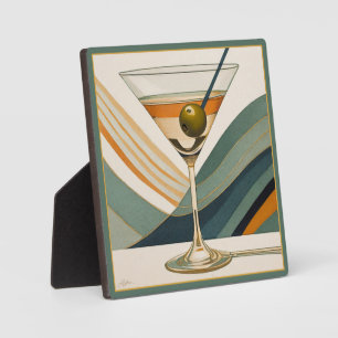 Mitte des Jahrhunderts Moderne Martini Cocktail St Fotoplatte