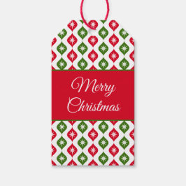 Mitte des Jahrhunderts moderne Retro-Weihnachtsdek Geschenkanhänger