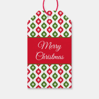 Mitte des Jahrhunderts moderne Retro-Weihnachtsdek Geschenkanhänger