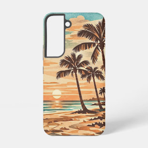 Mitte des Jahrhunderts moderne Strand Hawaii Sonne Samsung Galaxy Hülle