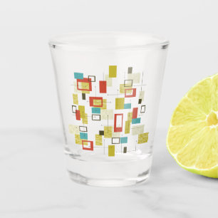 Mitte des Jahrhunderts modernes geometrisches Must Schnapsglas