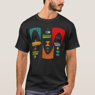 Mitte des Jahrhunderts modernes Tiki Tok T-Shirt