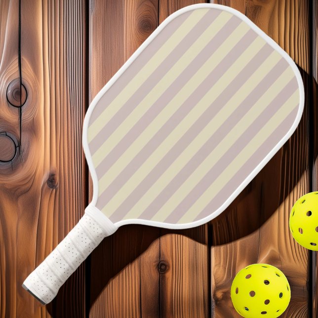 Mitte des Jahrhunderts Polo Striping Lavender Kiss Pickleball Schläger (Von Creator hochgeladen)