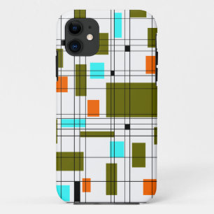 Mitte des Jahrhunderts Raster Case-Mate iPhone Hülle