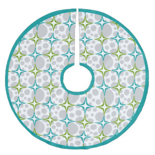 Mitte des Jahrhunderts Sparkle. Polyester Weihnachtsbaumdecke