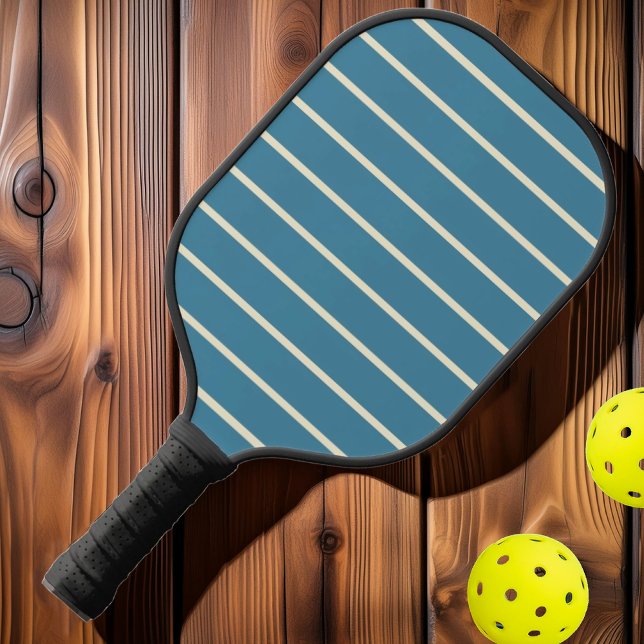 Mitte des Jahrhunderts Streifen tiefe Aquarellfarb Pickleball Schläger (Von Creator hochgeladen)